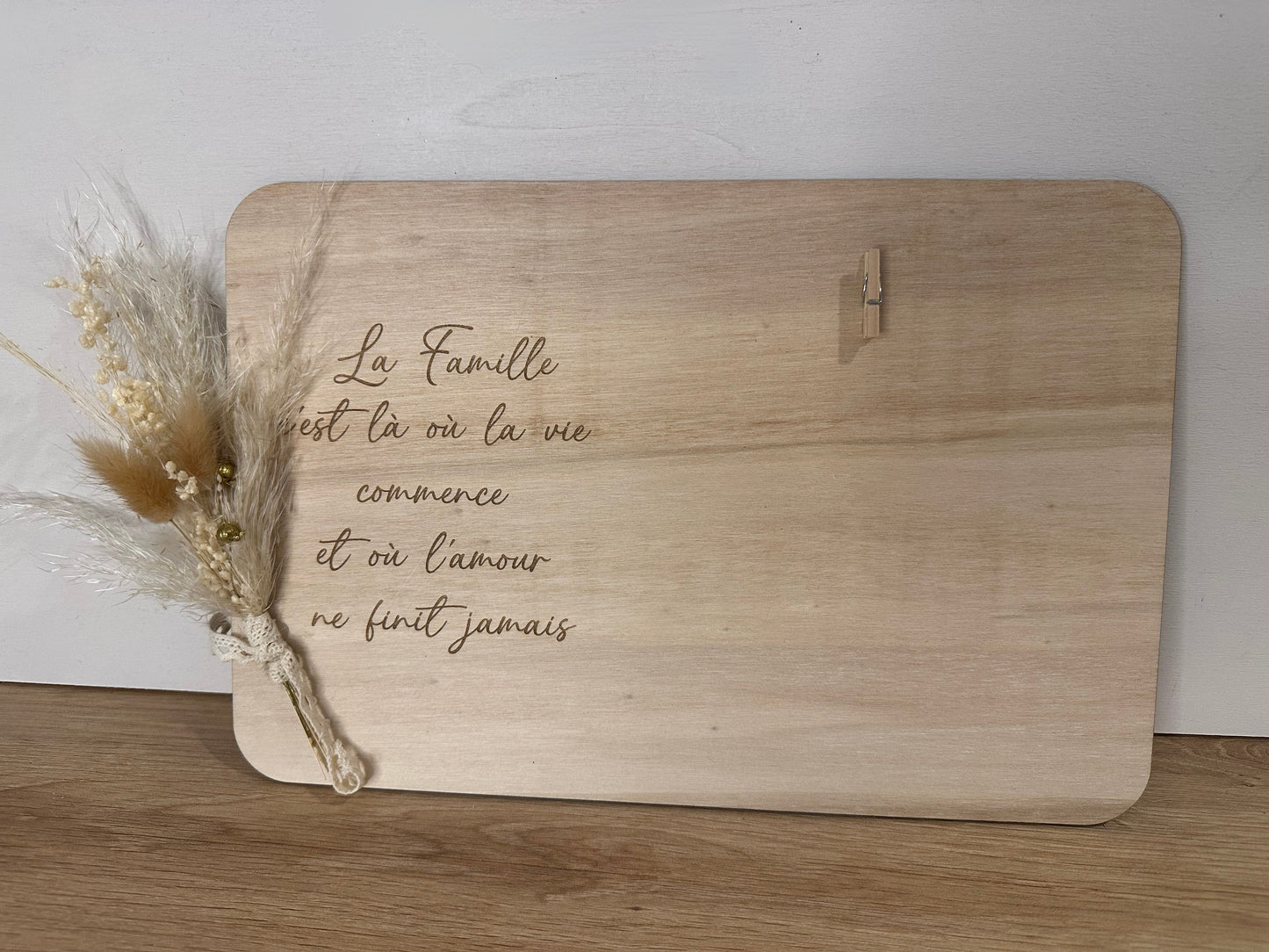 Tableau Photo avec fleurs séchées