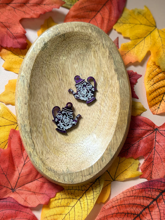 Créoles interchangeables Tea’rror – L’heure du thé… qui fait peur