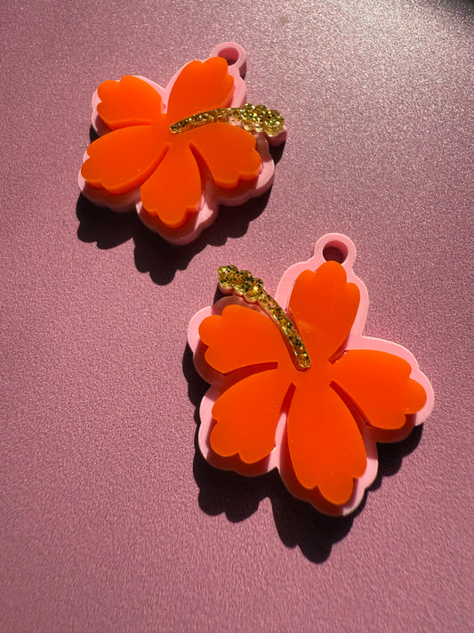 Créoles interchangeables - Les Hibiscus