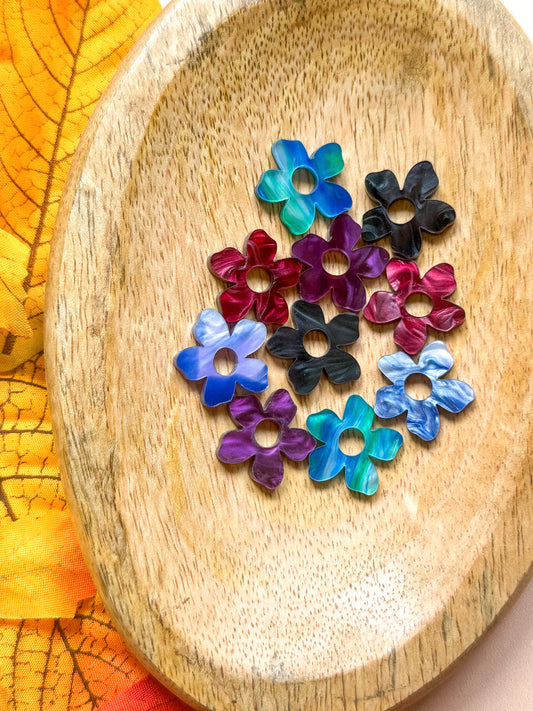 Créoles interchangeables - Plumeria Automne