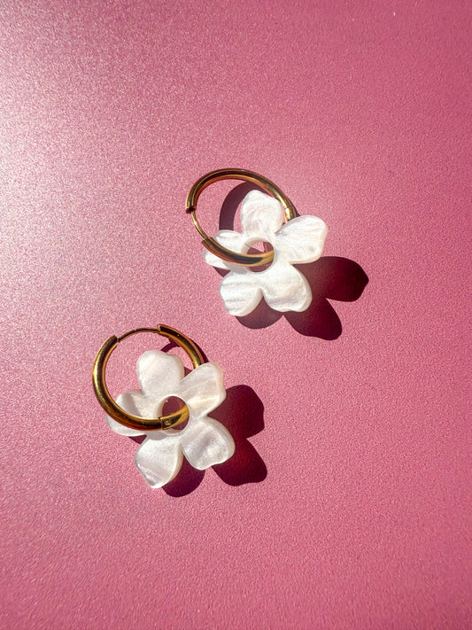 Boucles  d'oreilles Créoles Interchangeables – Plumeria