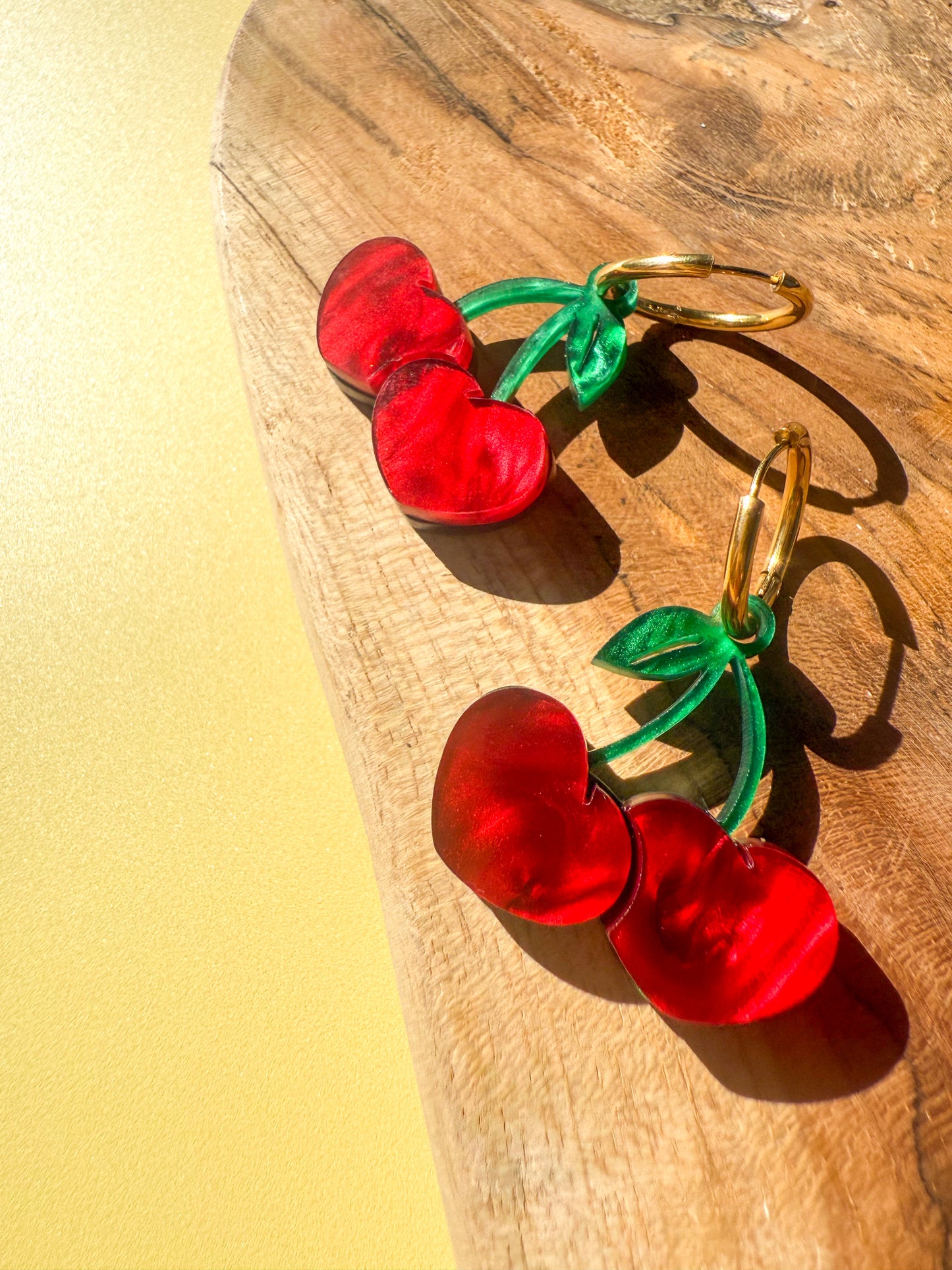 Boucles d'oreilles Créoles Interchangeables – Chérie Cerise