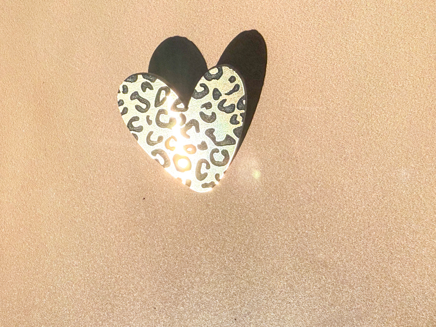 Broche Cœur Léopard