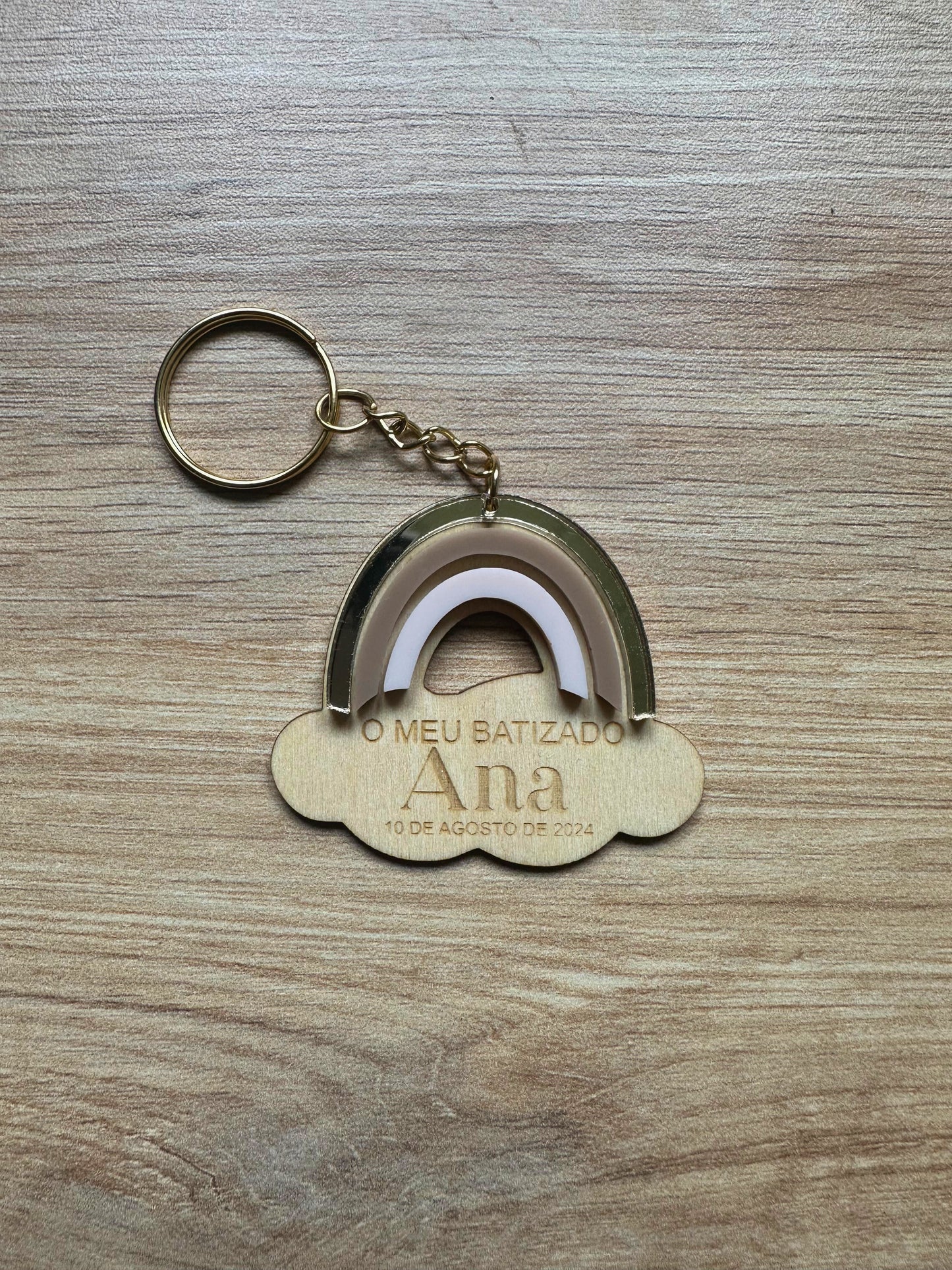 Porte clés Arc en ciel