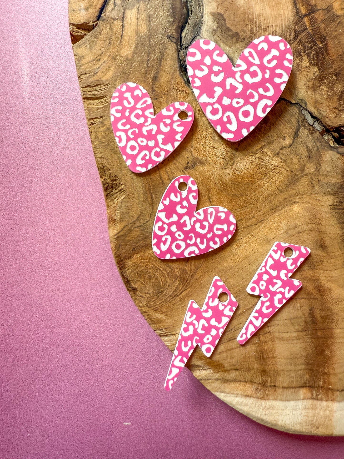 Broche Cœur Léopink