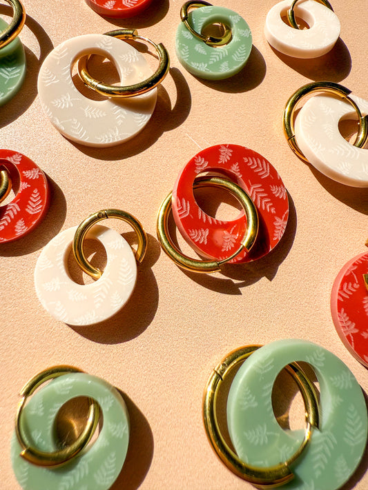 Boucles  d'oreilles Créoles Interchangeables – Natura   🌿