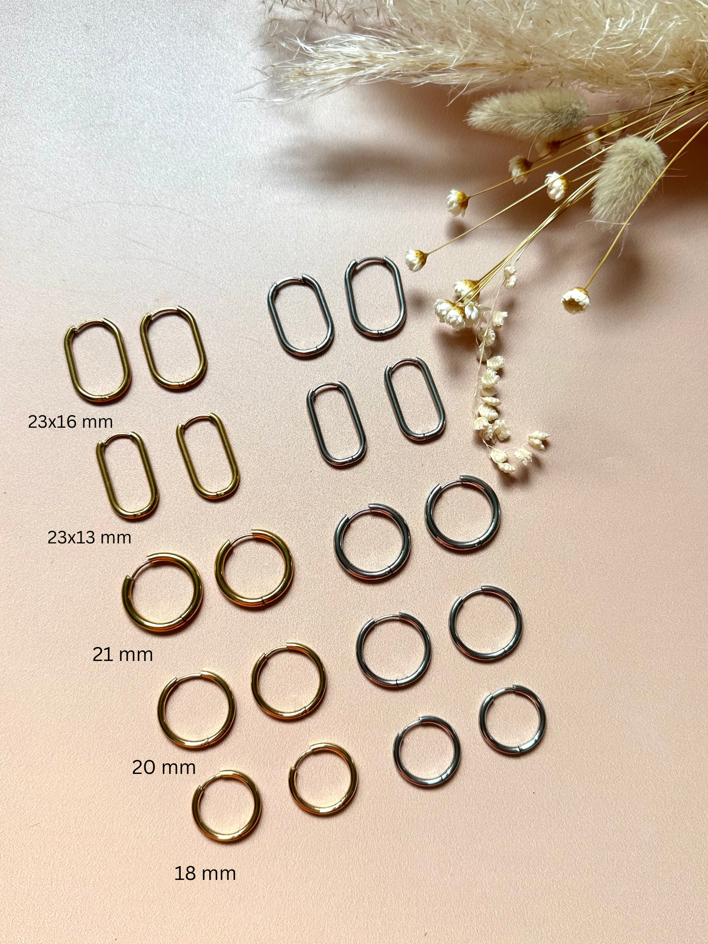 Boucles d'oreilles Créoles interchangeables - Érable d'Or