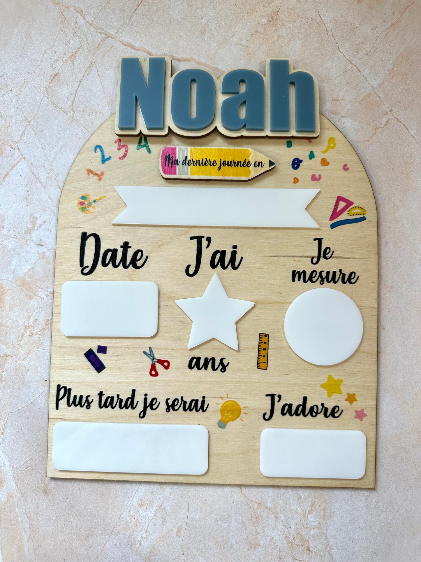 Pancarte rentrée scolaire - 1er et dernier jour