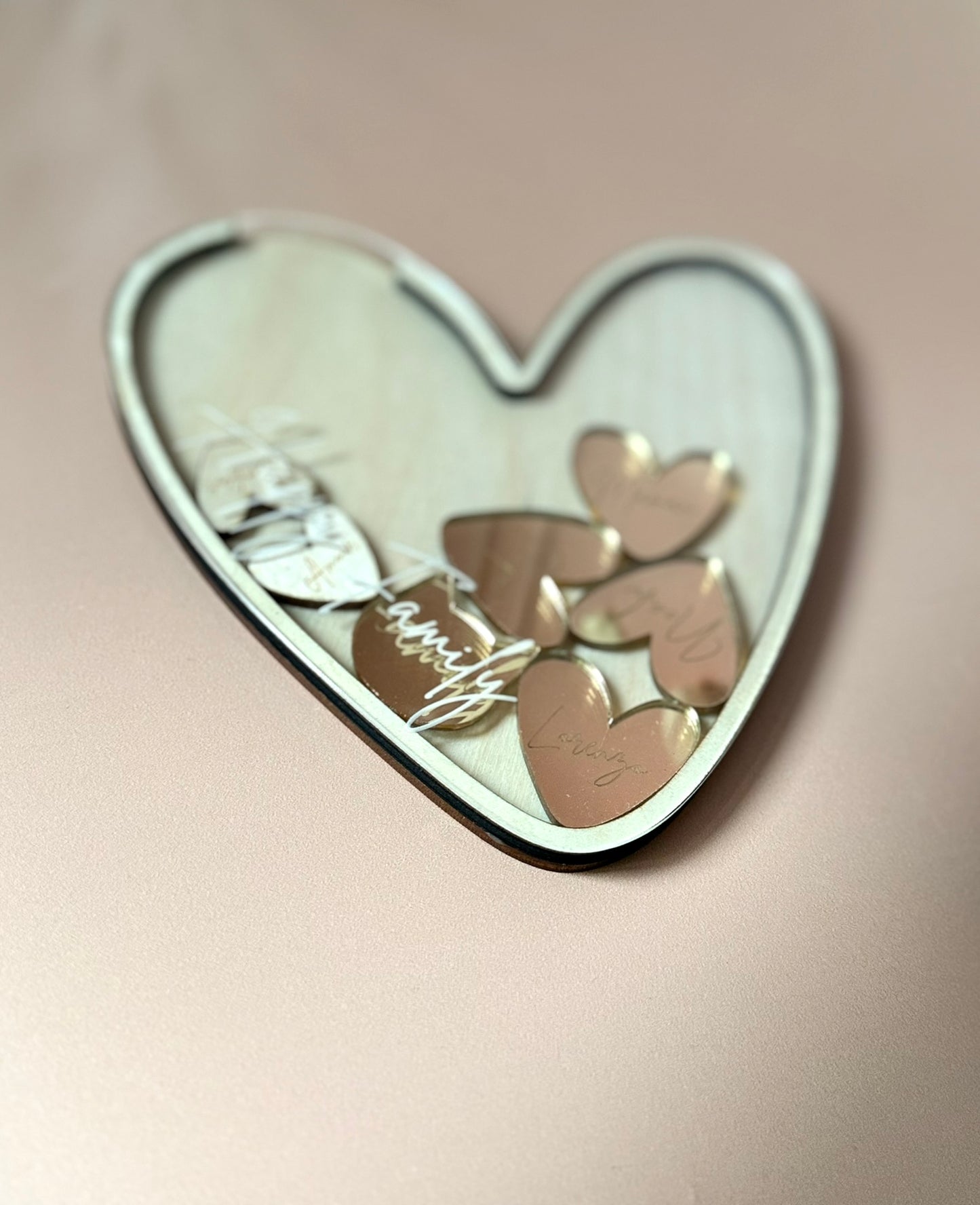 Cœur d'Amour - Un cœur à remplir avec toutes les personnes qui comptent pour vous