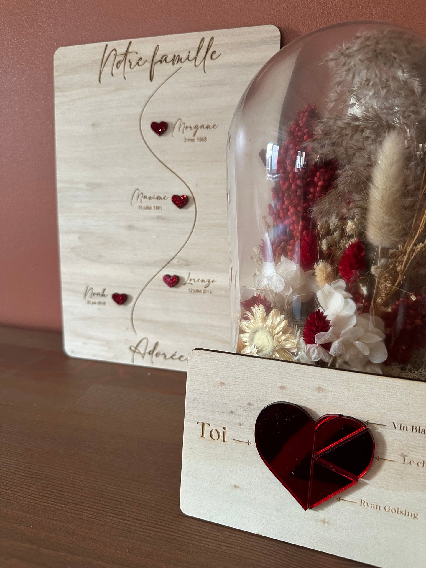 Carte en bois personnalisable