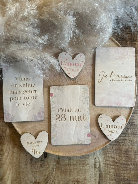 Magnet Coeur en bois