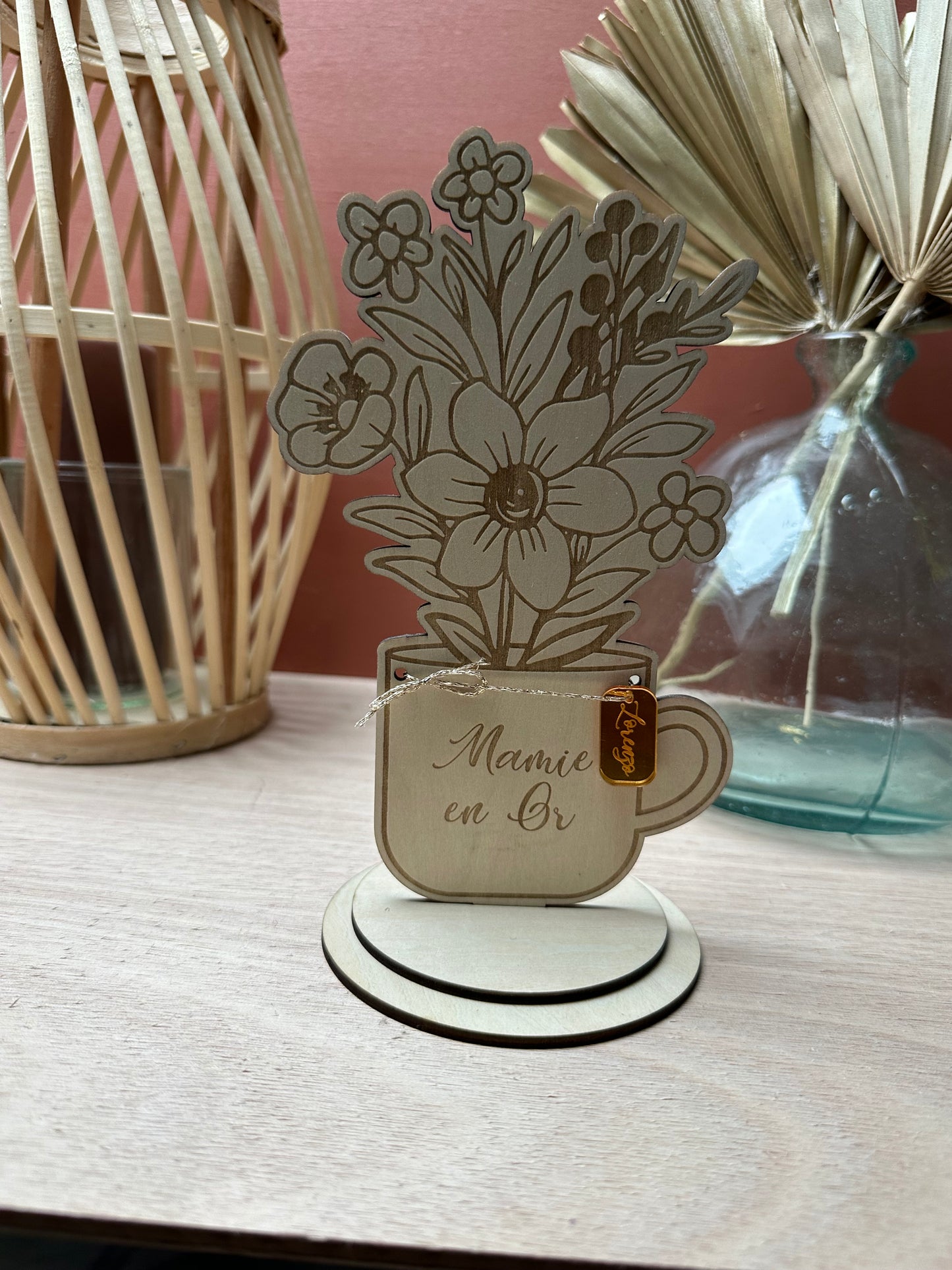 Bouquet de Fleurs en bois