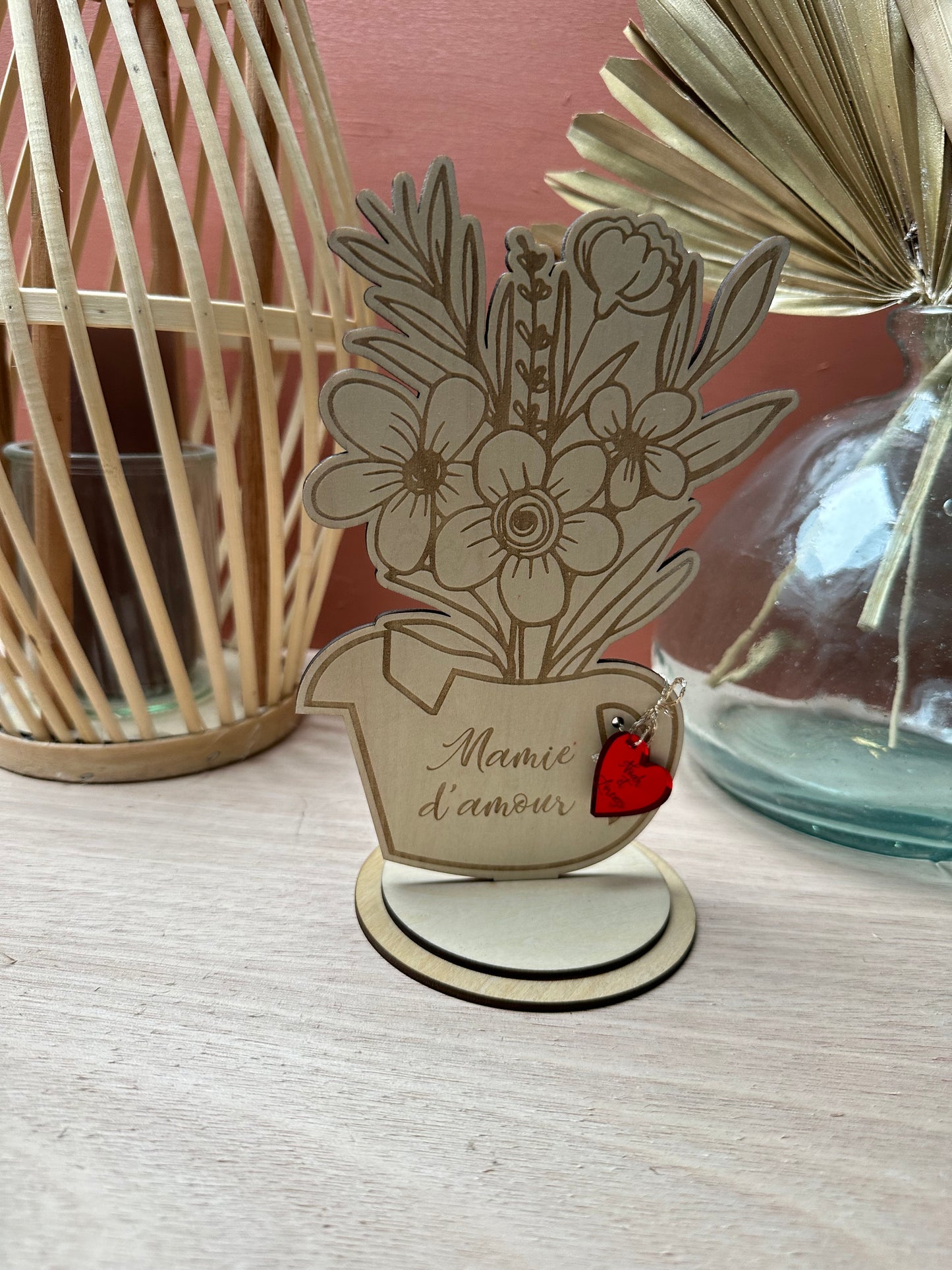 Bouquet de Fleurs en bois