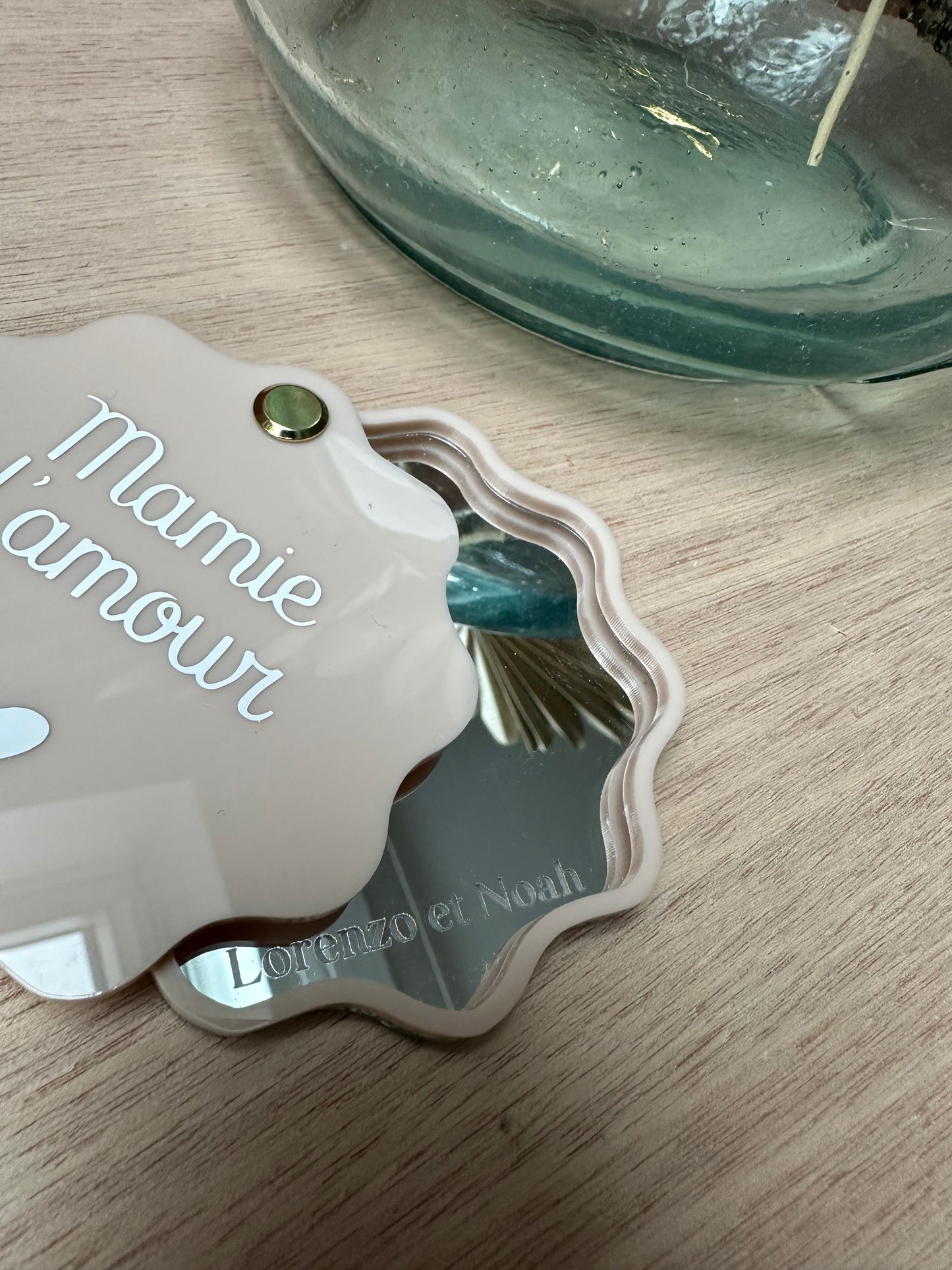Miroir de poche wavy en plexiglass
