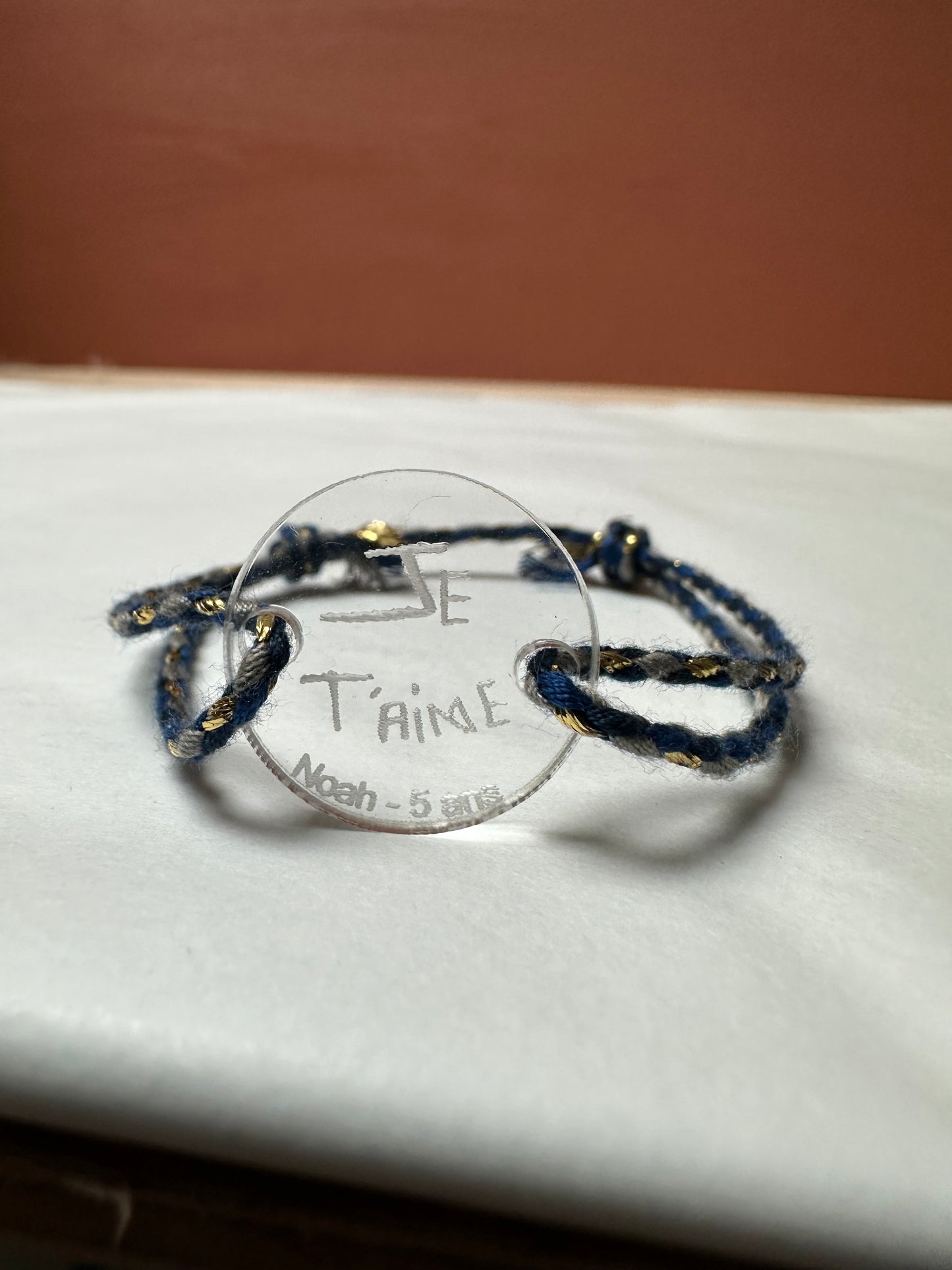 Bracelet personnalisé dessin gravé