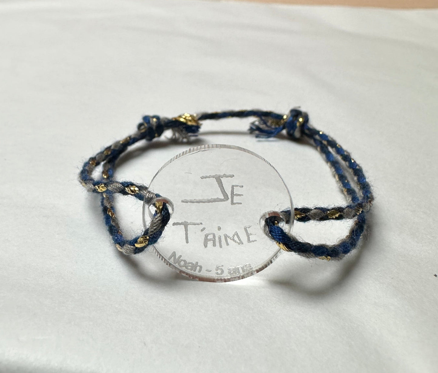 Bracelet personnalisé dessin gravé