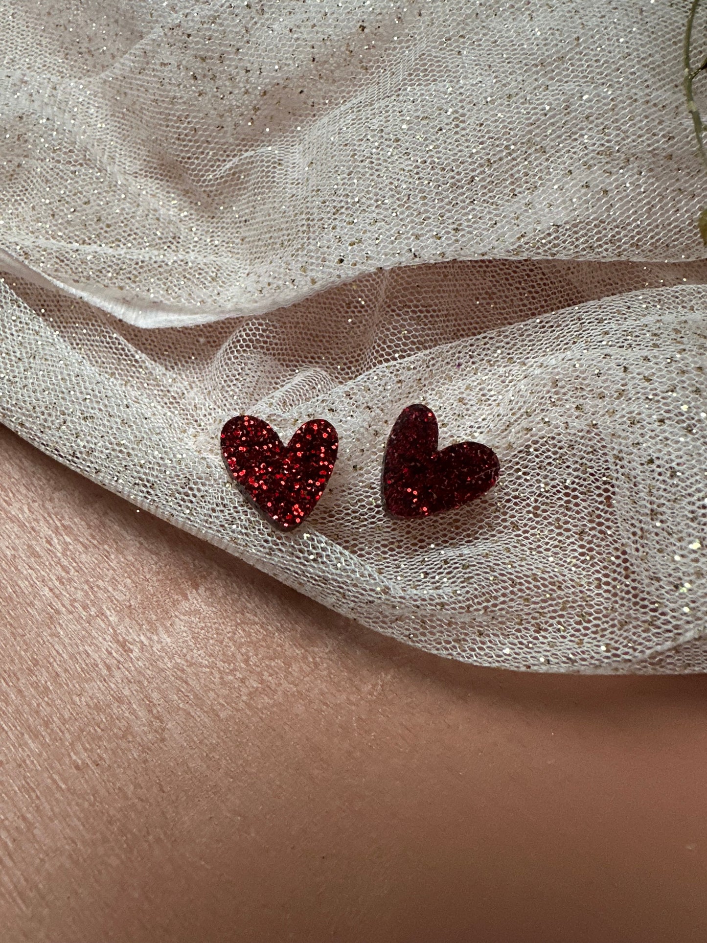 Puces d'oreilles - Amour Pailleté Mère Fille