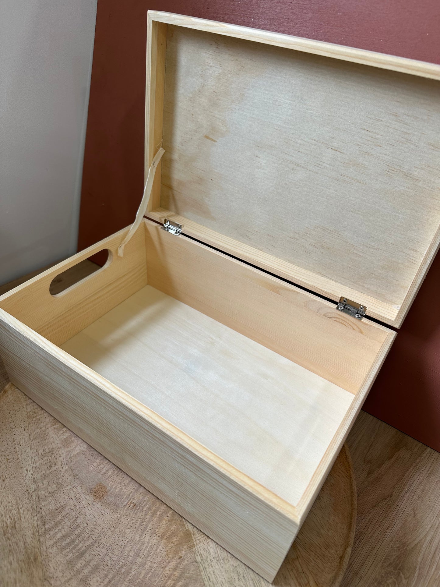 Boite en bois Naissance - Arc en ciel