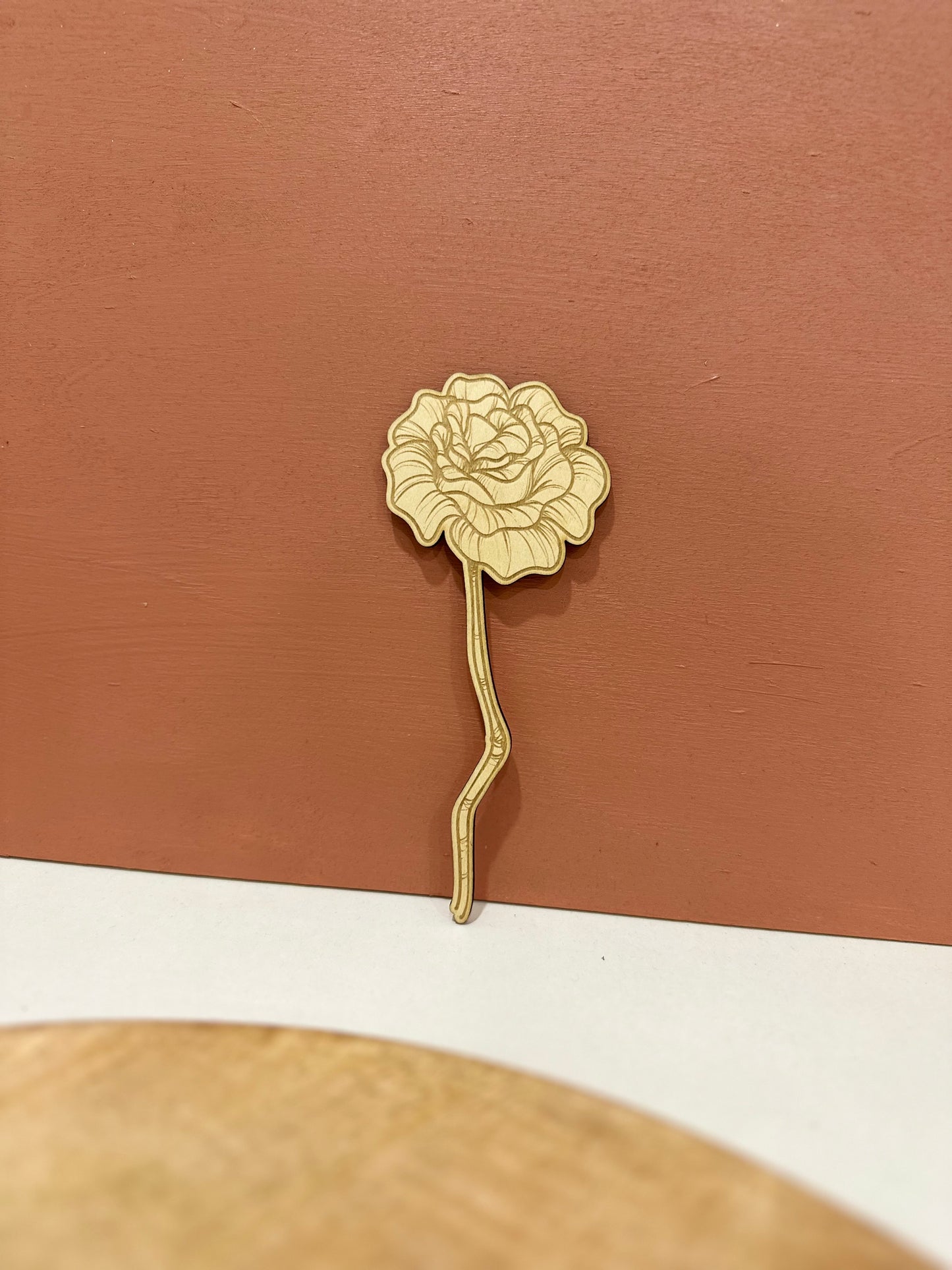Fleur en bois