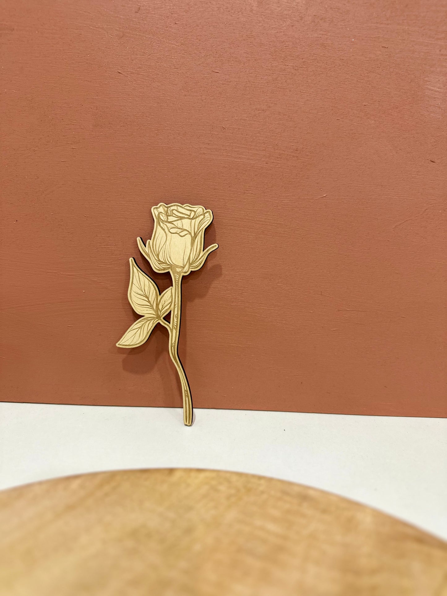 Fleur en bois
