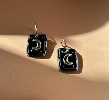 Boucles d'oreilles Créoles interchangeables - Livre des Secrets