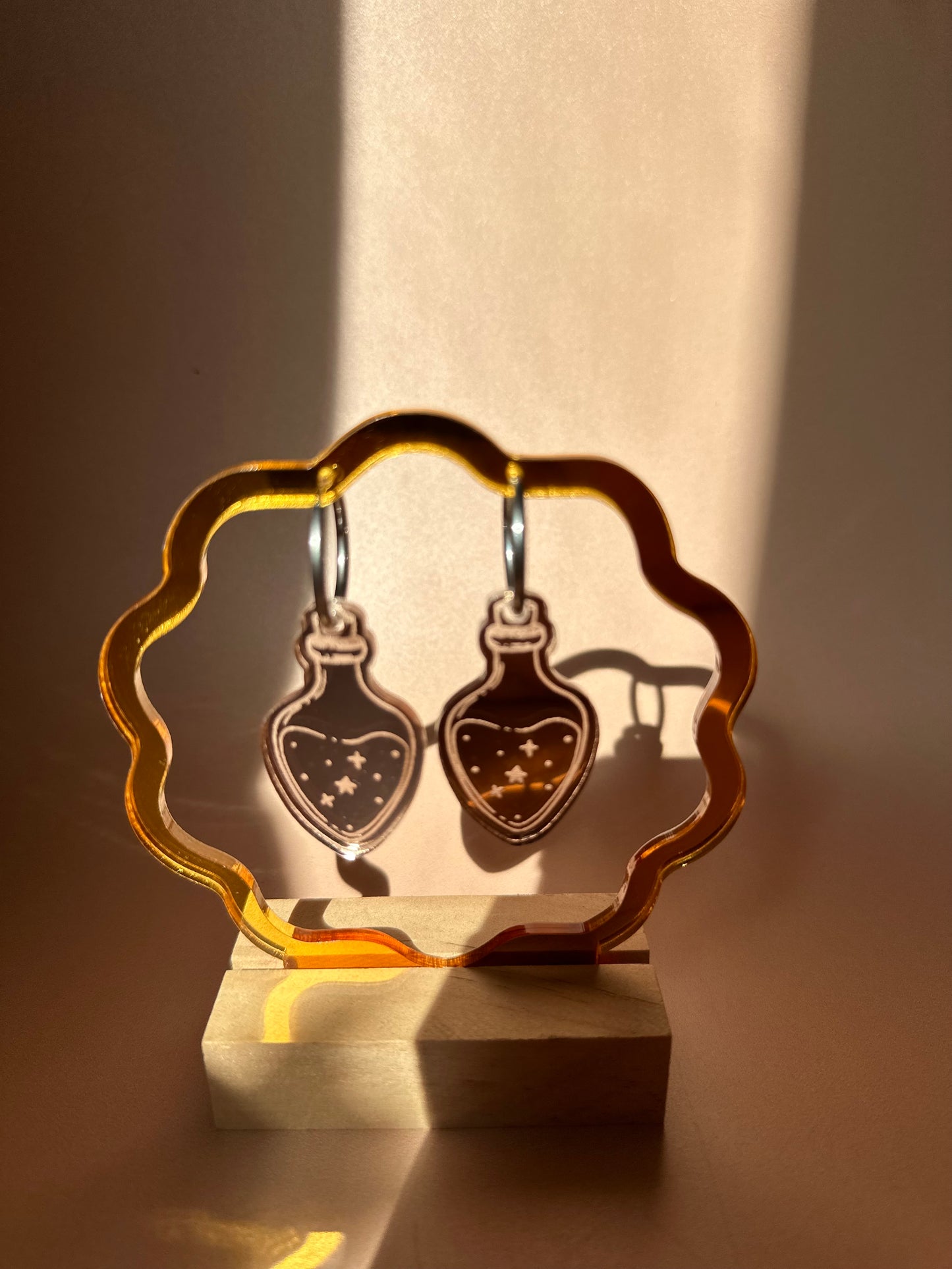 Boucles d'oreilles Créoles interchangeables - Philtre d'amour