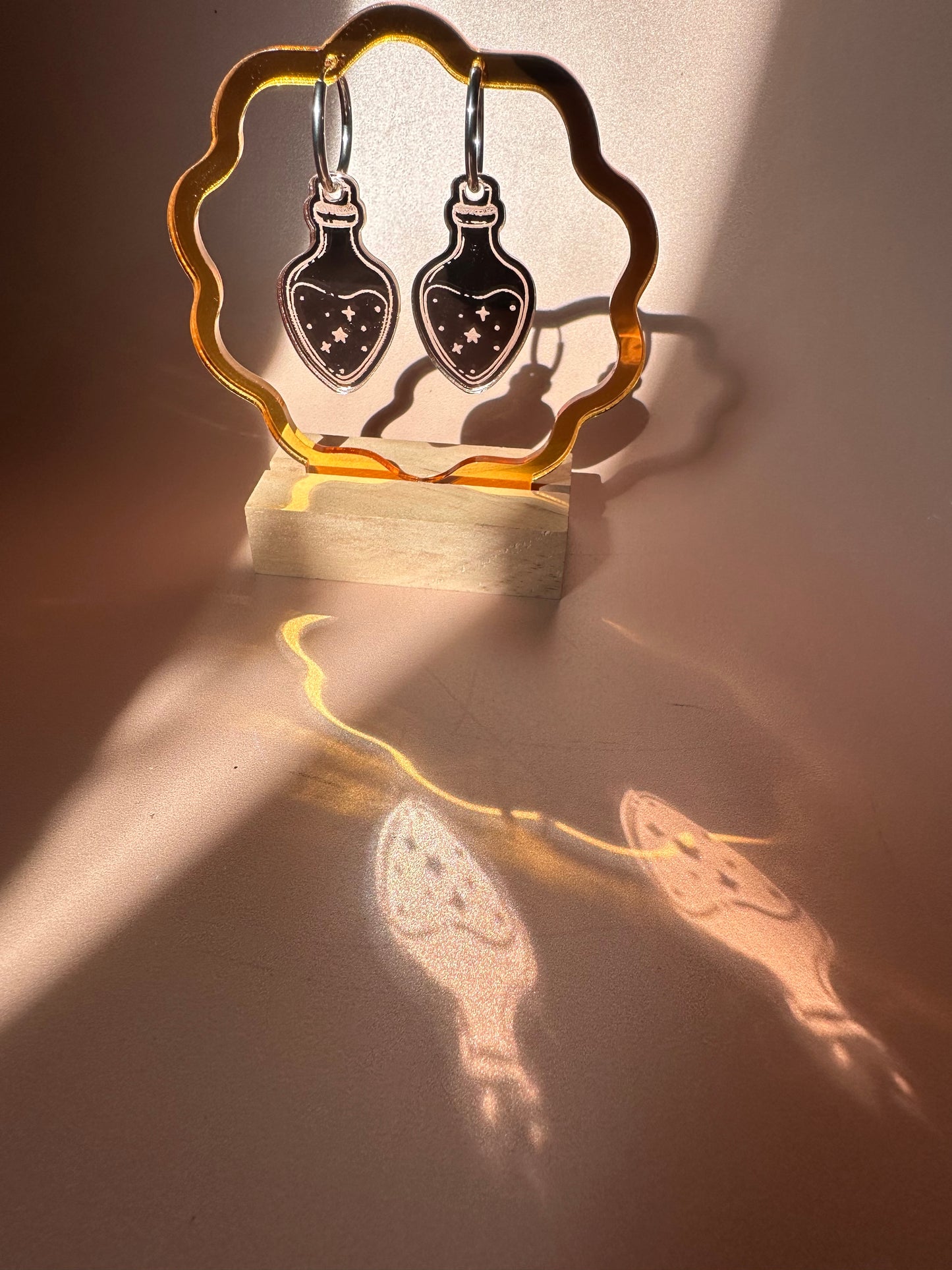 Boucles d'oreilles Créoles interchangeables - Philtre d'amour