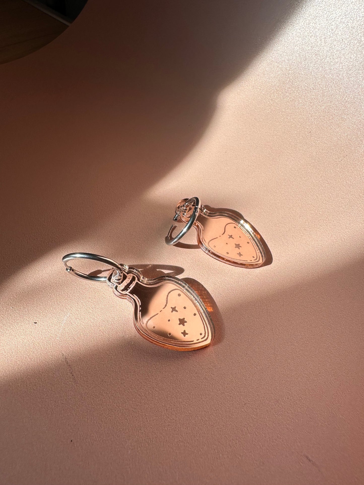 Boucles d'oreilles Créoles interchangeables - Philtre d'amour