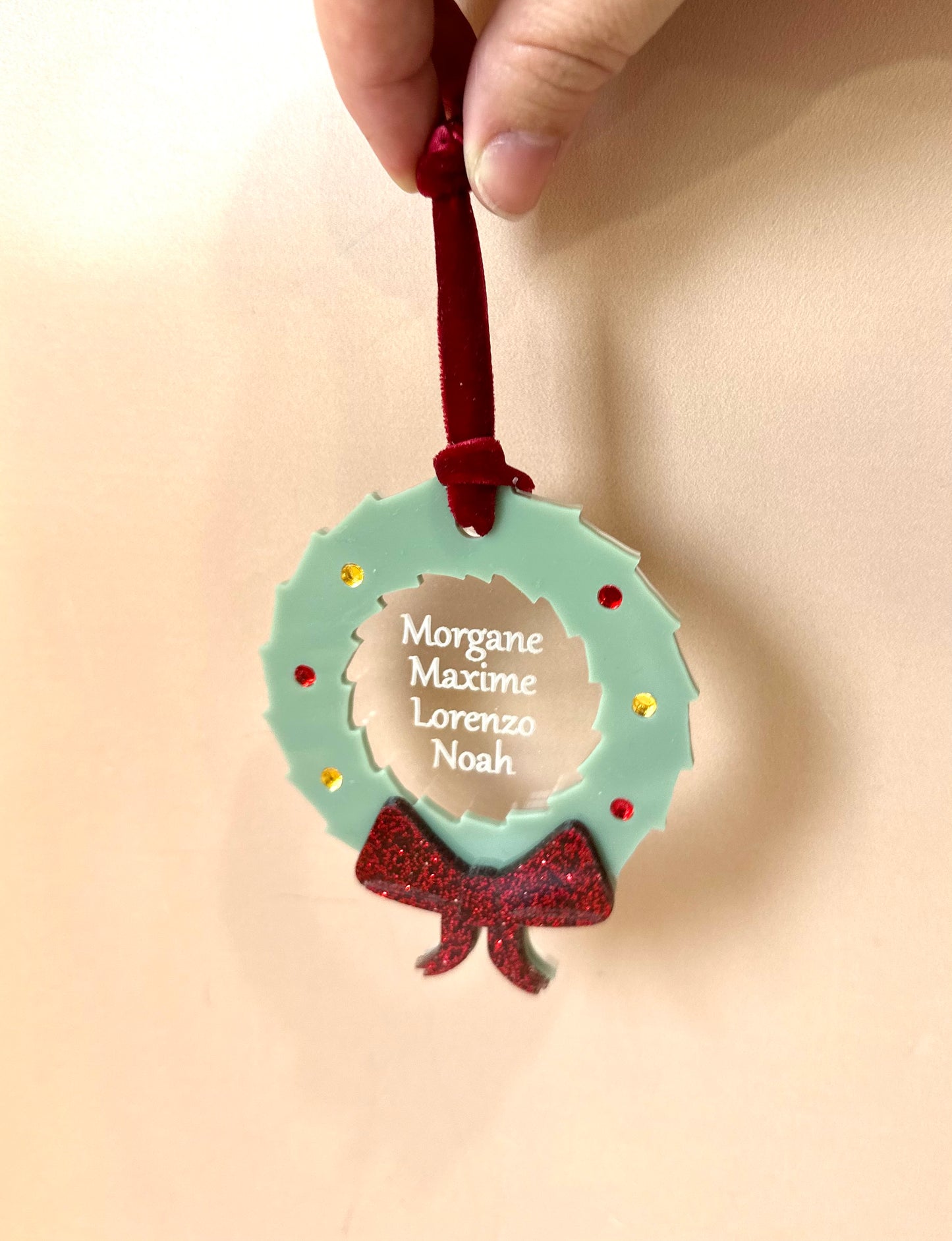 Couronne de Noël Familiale