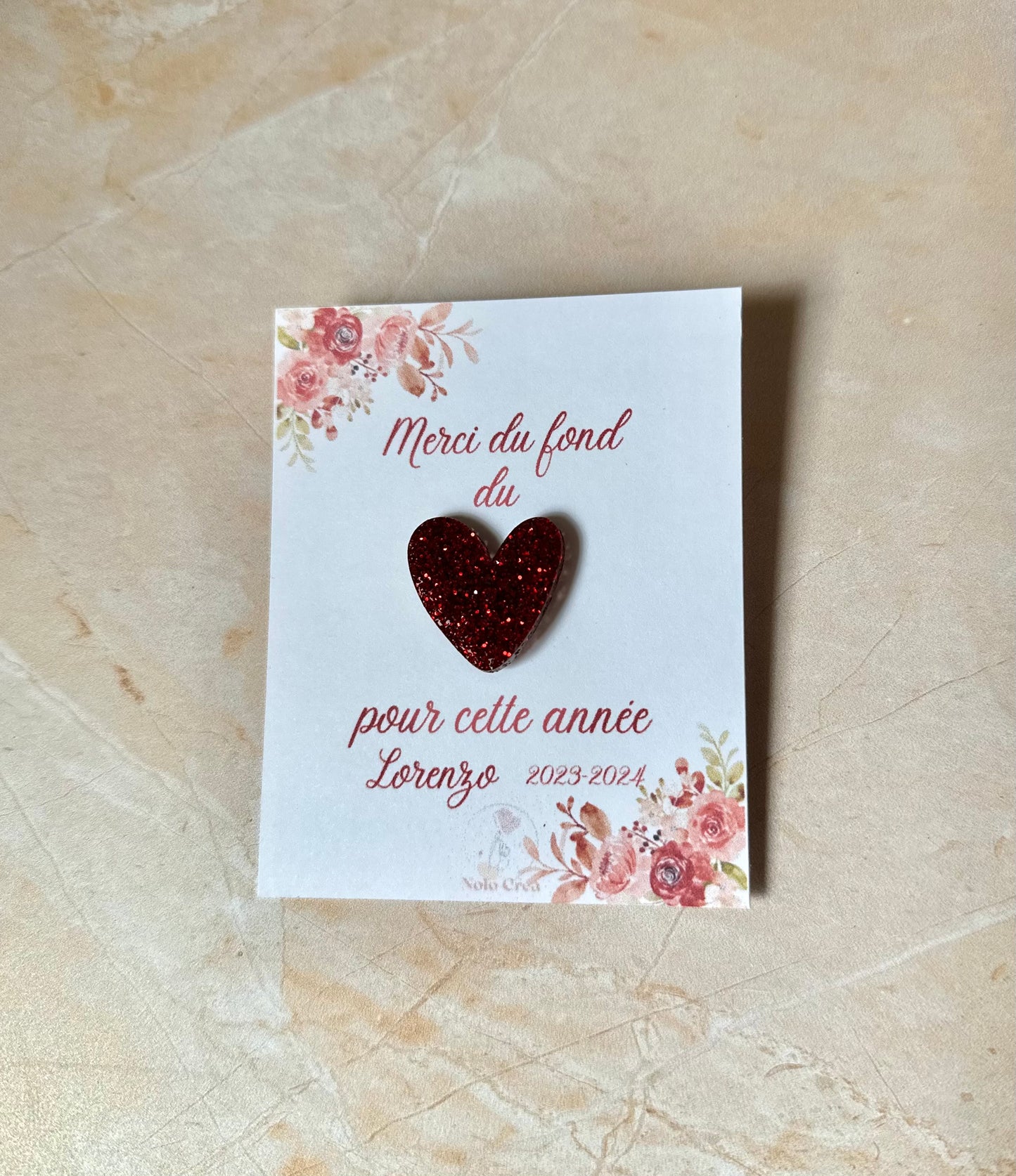 Pin's Coeur - Collection fin d'année scolaire