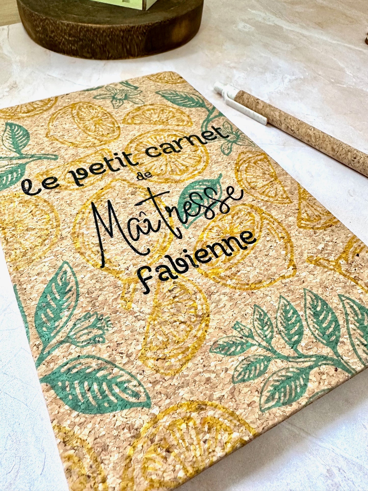 Carnet en Ligne avec Stylo Personnalisé - Collection Fin d'Année Scolaire