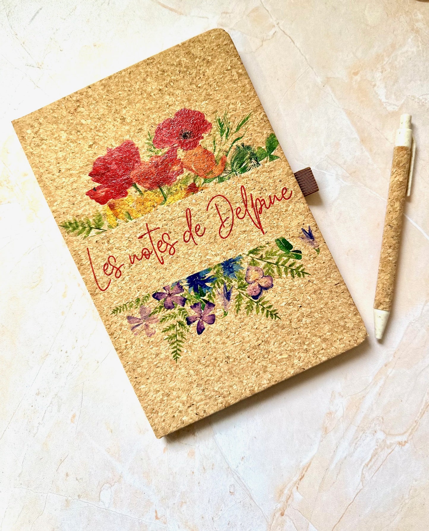 Carnet en Ligne avec Stylo Personnalisé - Collection Fin d'Année Scolaire