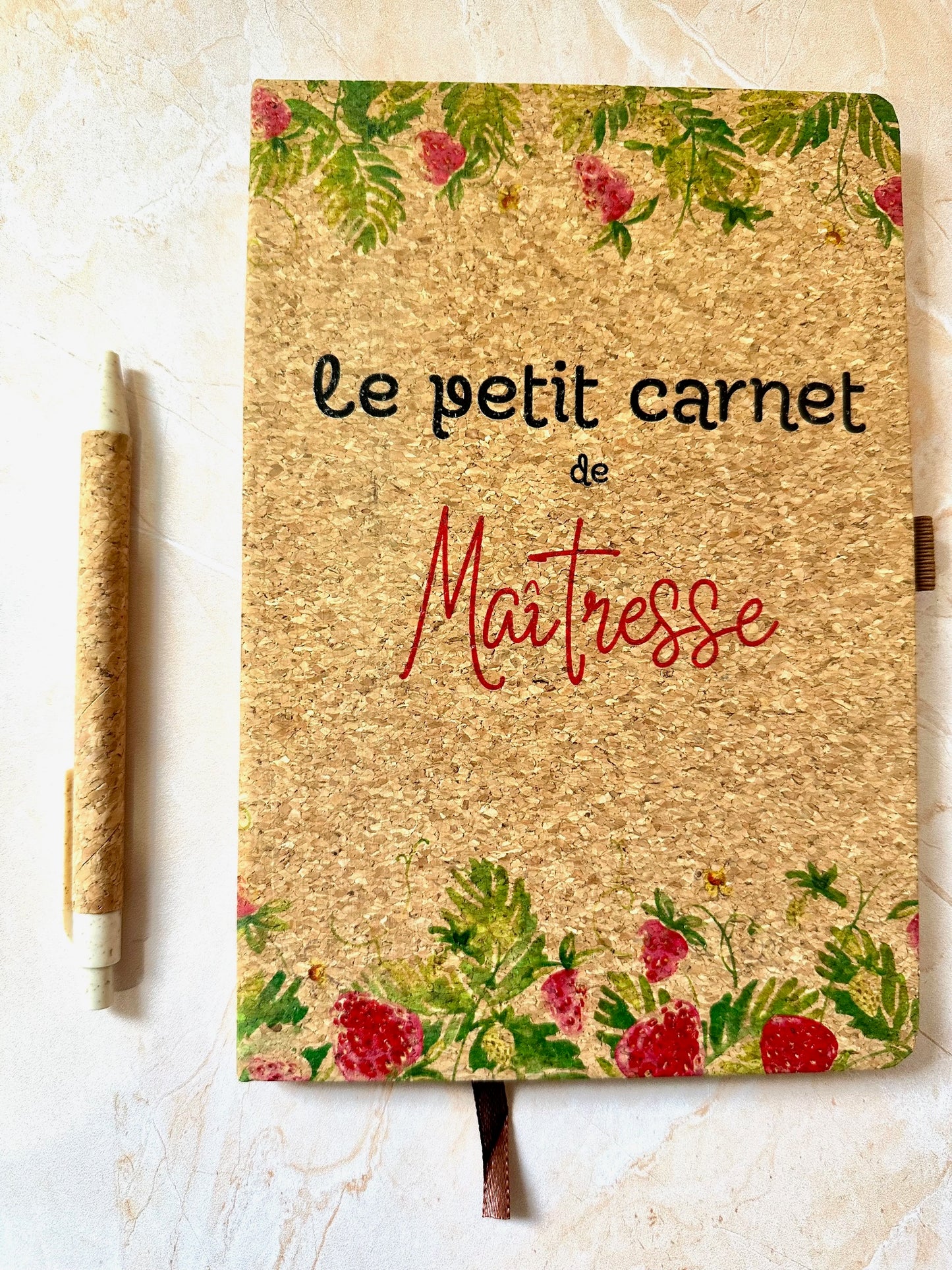Carnet en Ligne avec Stylo Personnalisé - Collection Fin d'Année Scolaire