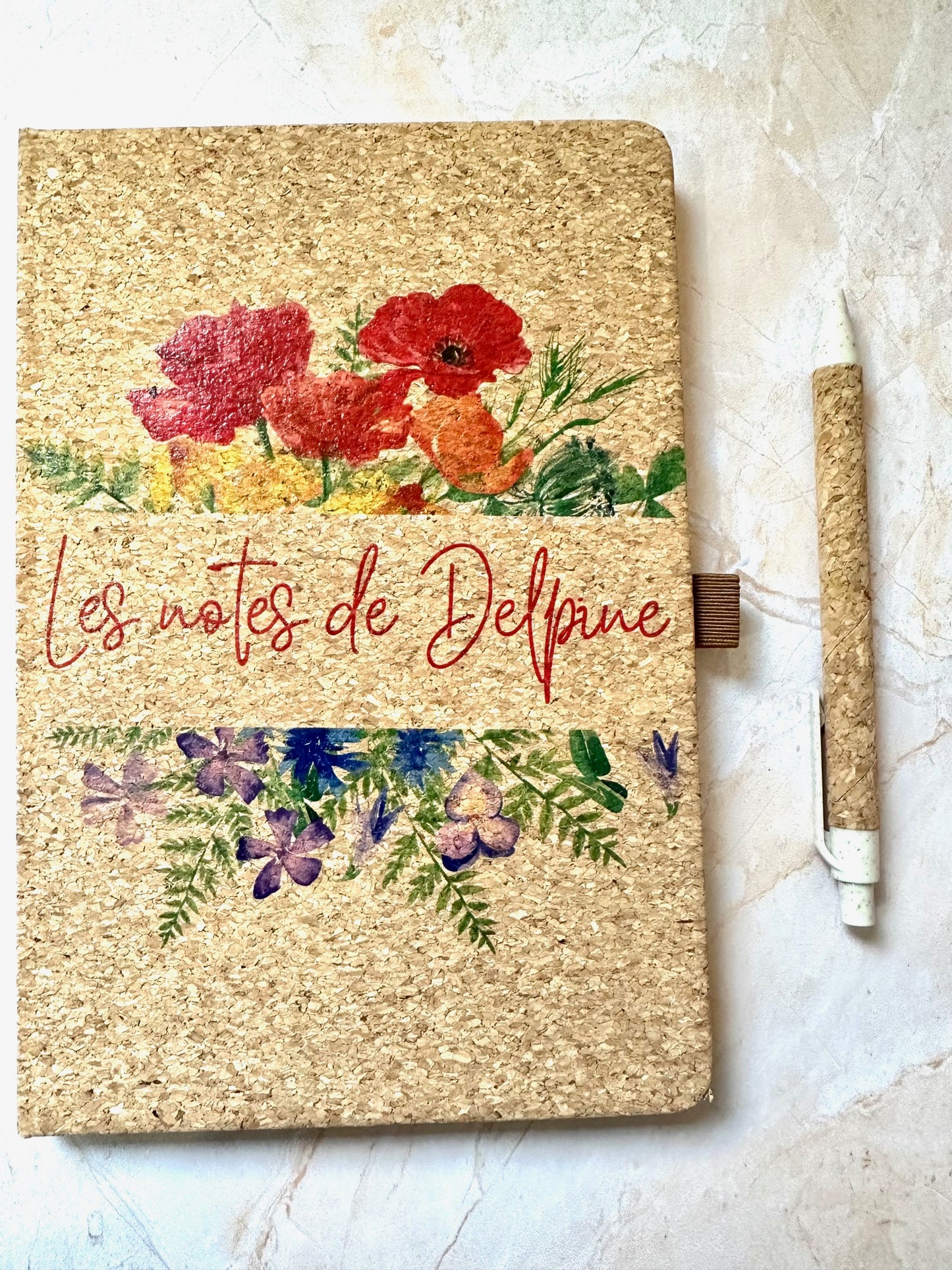 Carnet en Ligne avec Stylo Personnalisé - Collection Fin d'Année Scolaire