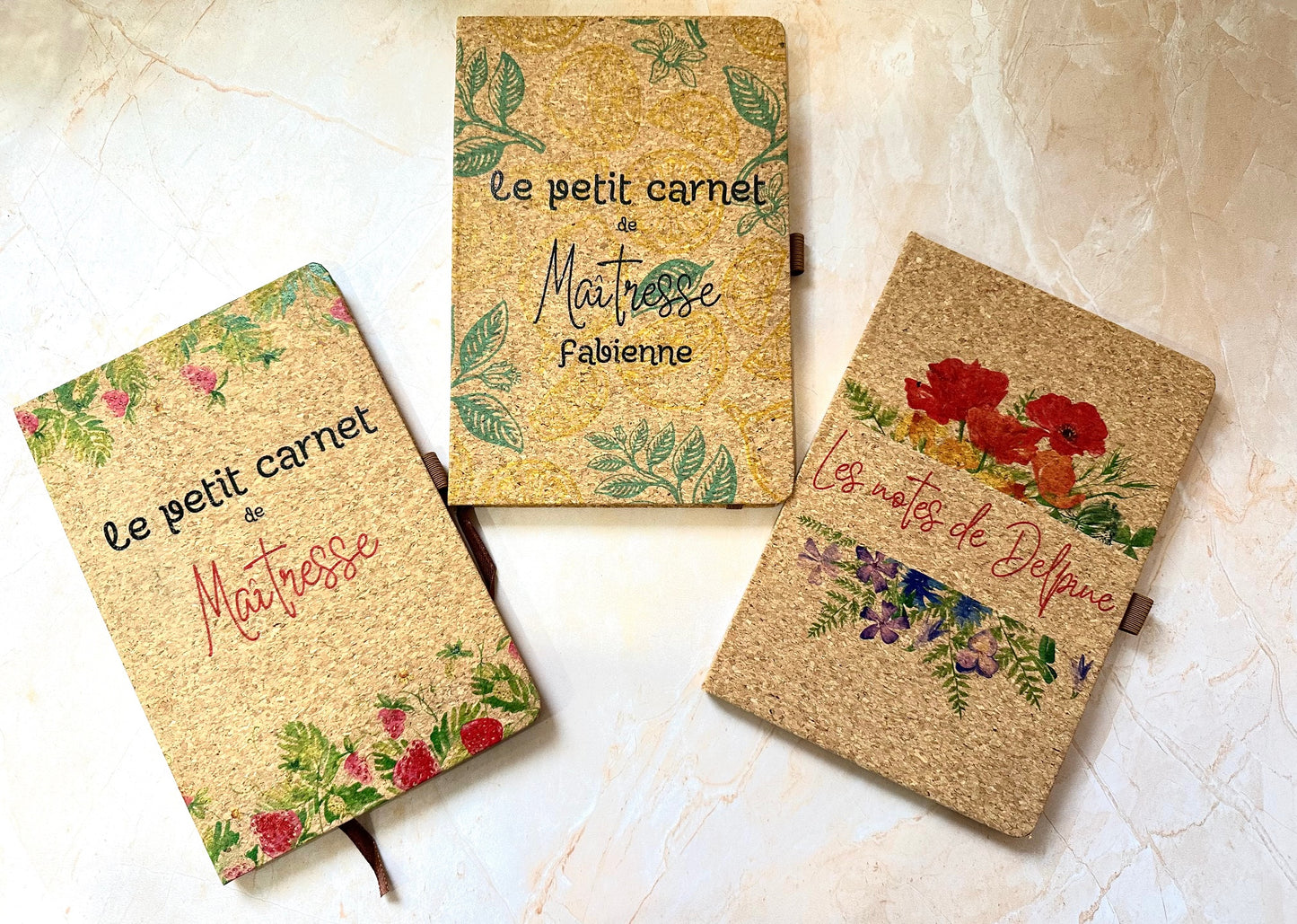 Carnet en Ligne avec Stylo Personnalisé - Collection Fin d'Année Scolaire