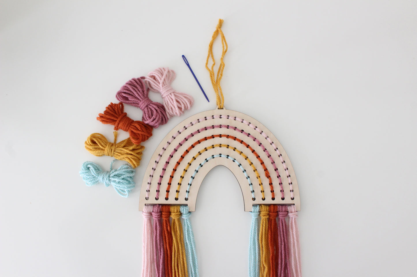 Lot Kit Broderie enfant Licorne + Arc en ciel