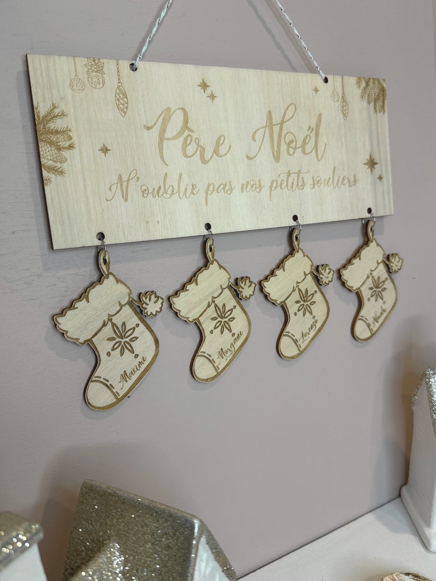 Pancarte Mes Petits Souliers - Chaussettes Personnalisées