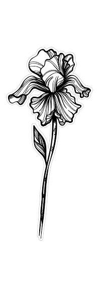 Fleur en Bois avec Soliflore et Étiquette en Plexi Doré "Bonne Fête Maman"