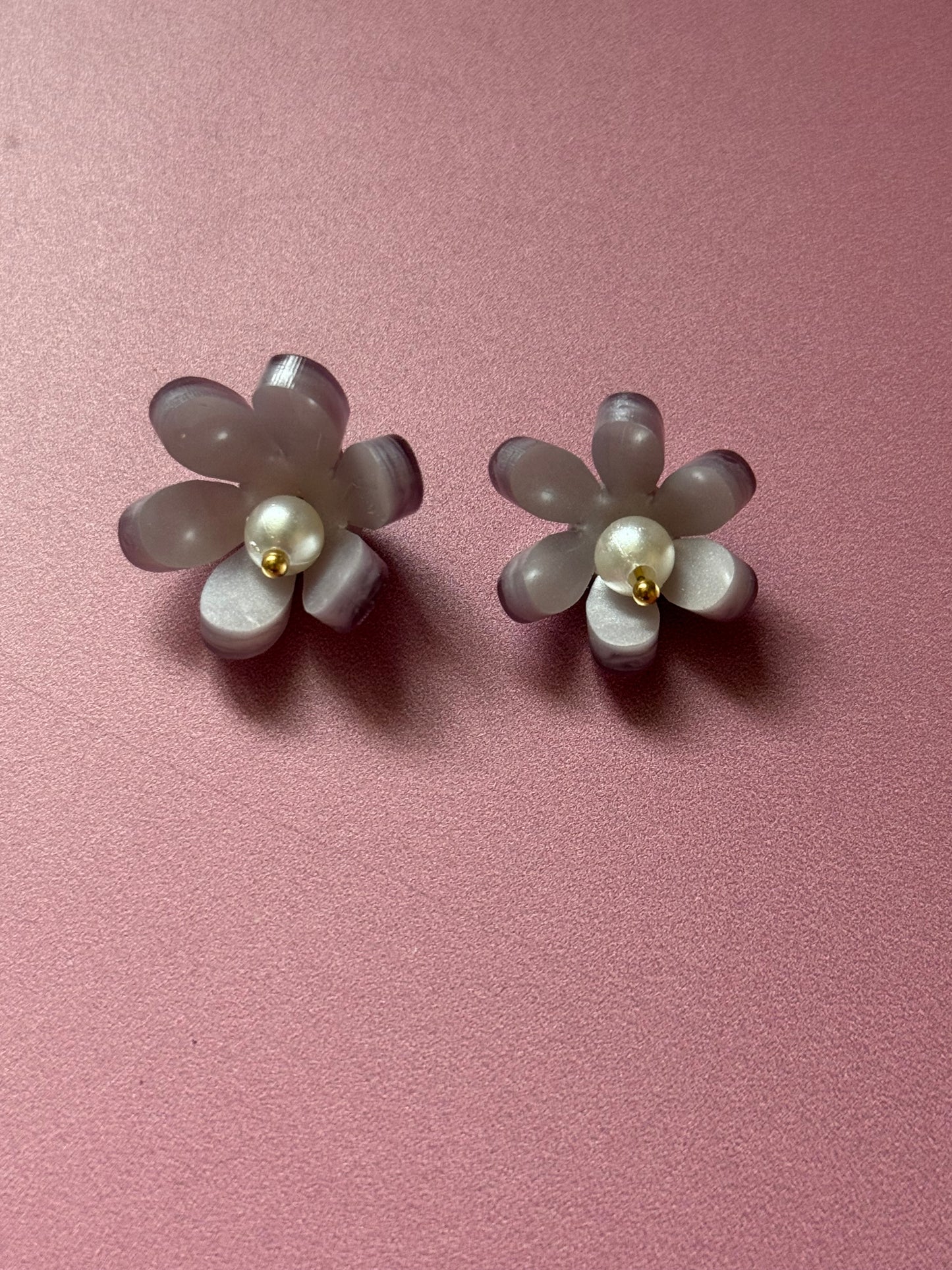 Créoles interchangeables - Bouquet de fleurs