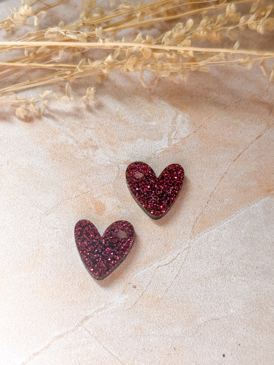 Boucles d'oreilles Créoles interchangeables - Cœur Mini