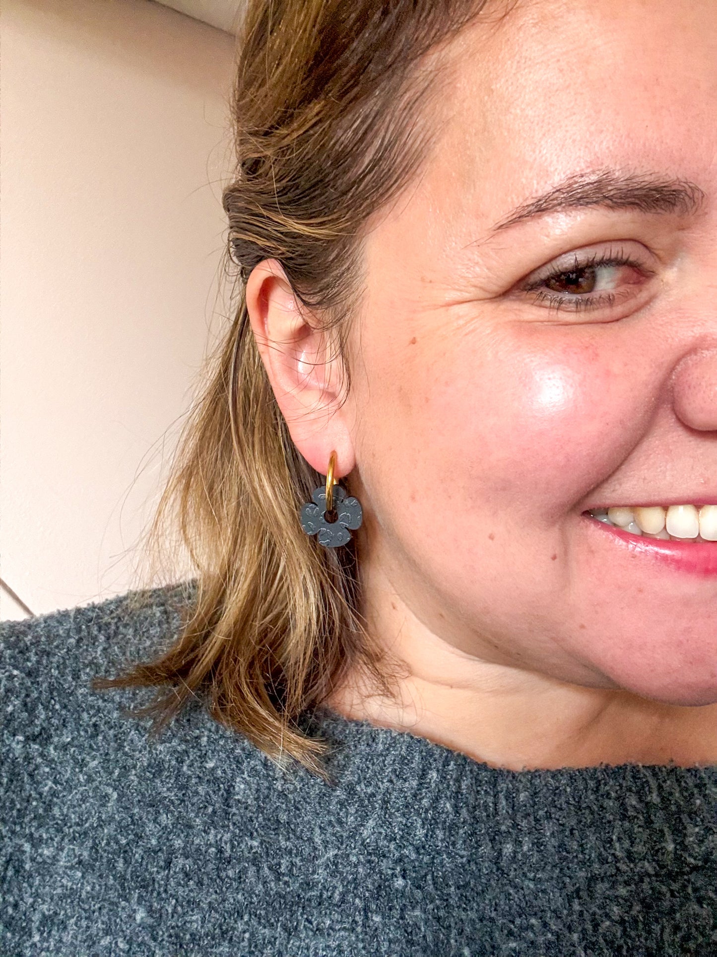 Créoles interchangeables Nuit Sauvage — Léopard Noir