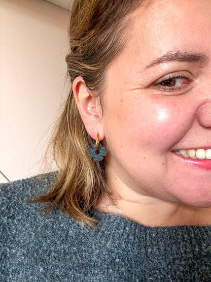 Créoles interchangeables Nuit Sauvage — Léopard Noir