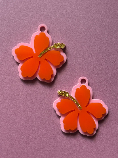 Créoles interchangeables - Les Hibiscus
