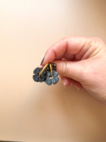 Créoles interchangeables Nuit Sauvage — Léopard Noir