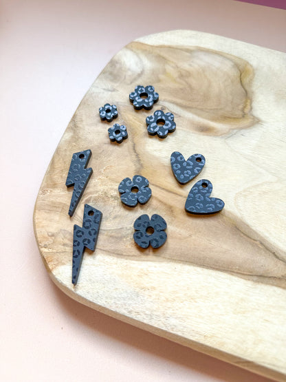 Créoles interchangeables Nuit Sauvage — Léopard Noir