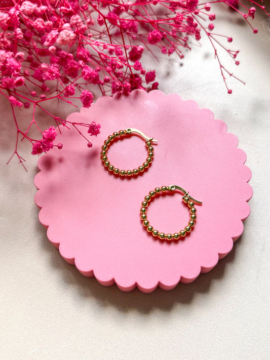 Créoles rondes perles