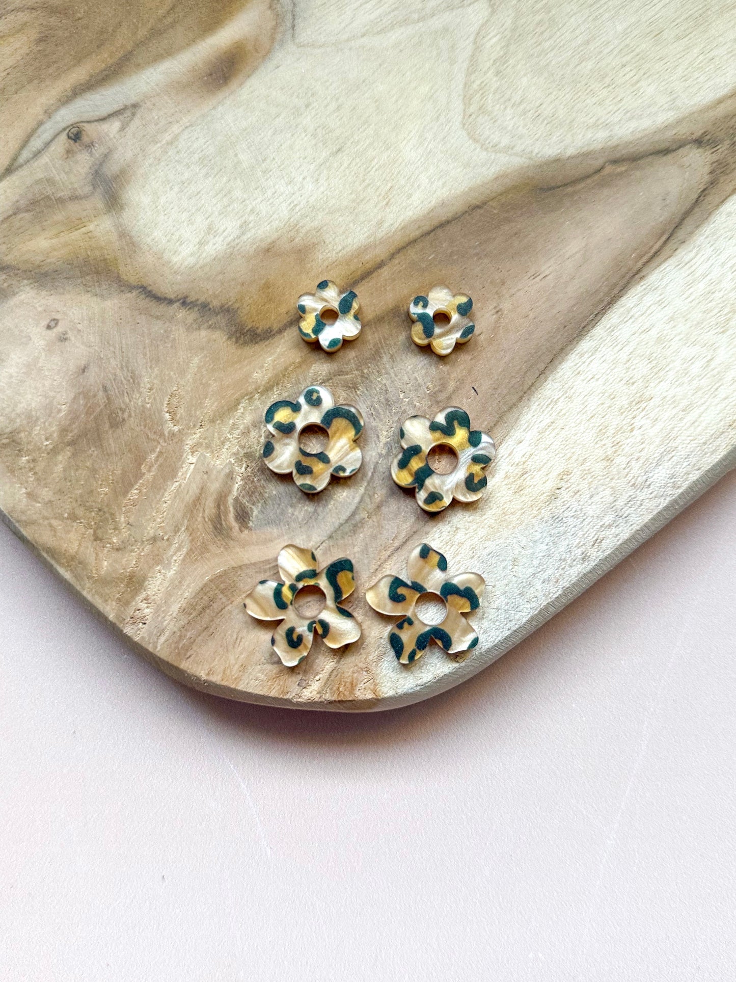 Créoles interchangeables – Léopard Marbré