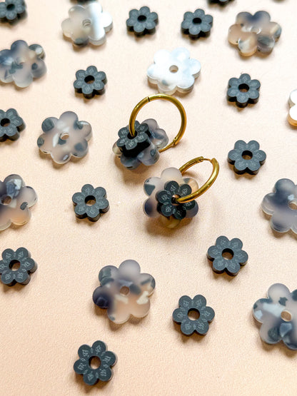 Créoles interchangeables de Novembre Les Daisy Terrazzo