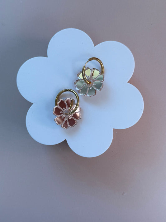 Pampille interchangeables - Fleur Rose Gold