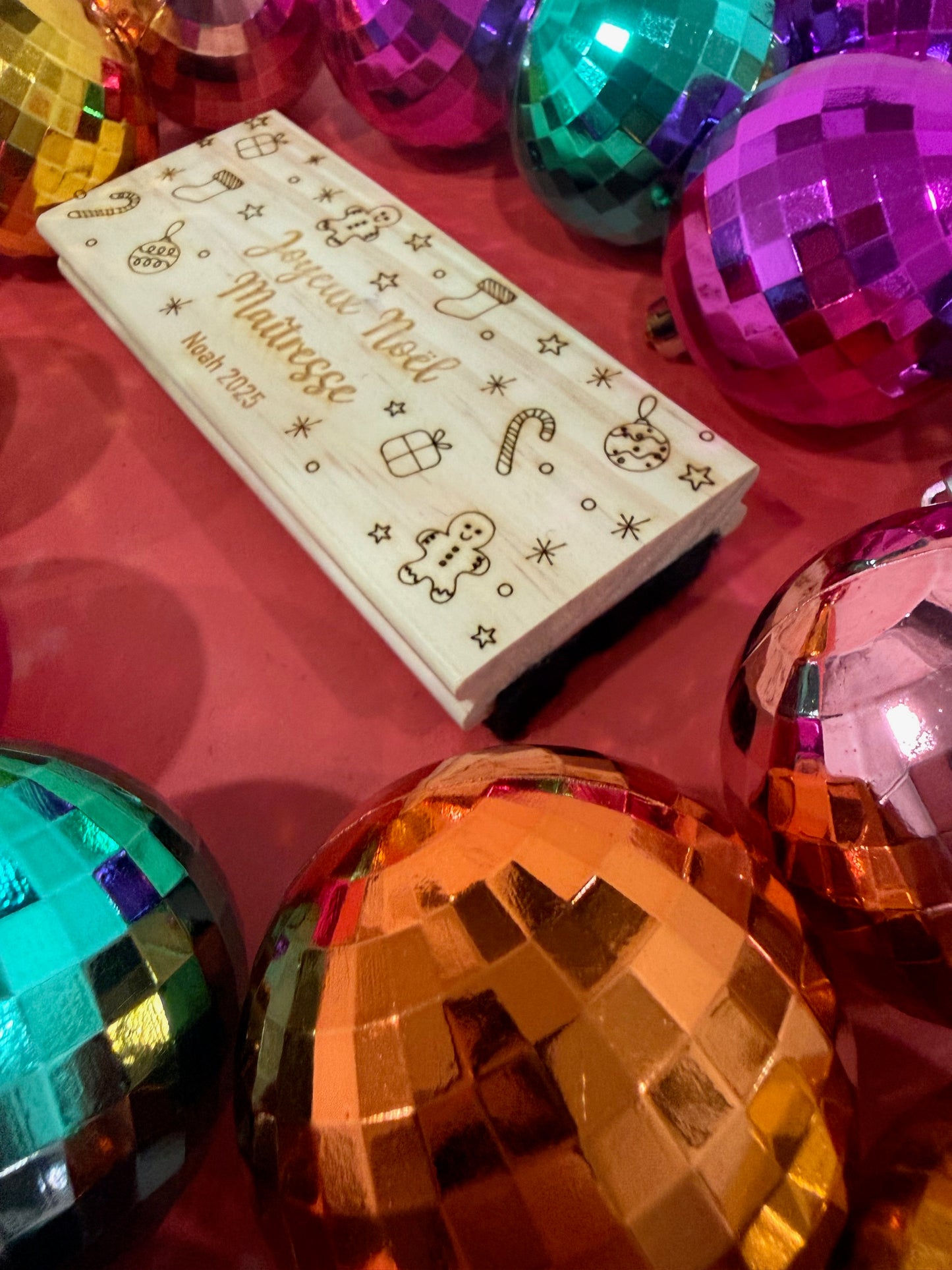 Tampon Effaceur de Tableau Personnalisé – Cadeau Maîtresse / Maître